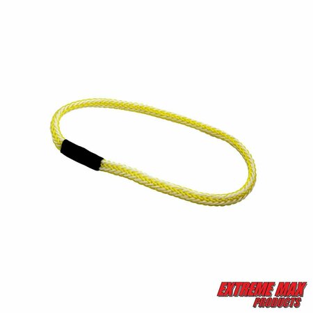 EXTREME MAX Extreme Max 3006.3165 BoatTector Bungee Dock Line Extension Loop - 1', Yellow/White (Value 4-Pack) 3006.3165